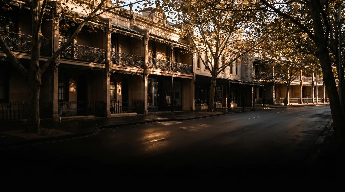 A residential street in Woollahra, showing the typical access for a careful move here
